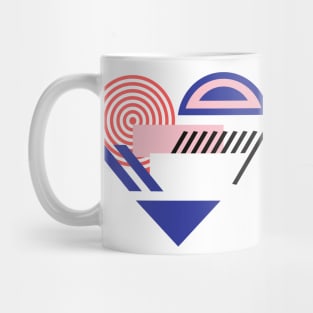 Colorful and Geometric Heart Mug